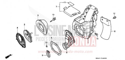 AIR CLEANER (CR125RL) CR125RL de 1990